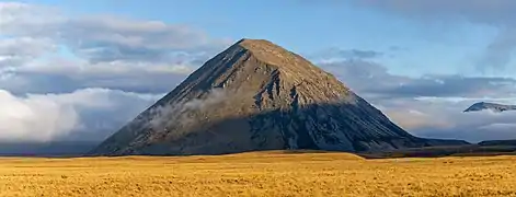 Le mont Sugarloaf dans la région de Canterbury. Mars 2020.