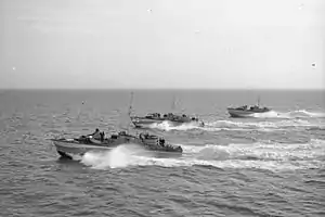 Vedette-torpilleurs de retour de patrouille