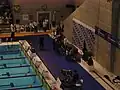 Podium du 50 mètres handisport messieurs.