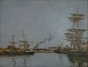 Eugène Boudin, Le Bassin de Deauville (1880-1885)