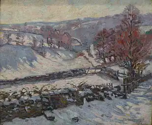 Paysage de neige à Crozant, vers 1895, musée d'art moderne André-Malraux, Le Havre.