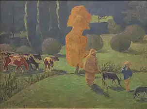 Le Berger Corydon (1913), huile sur toile (73 × 99 cm), Le Havre, musée d'art moderne André Malraux.