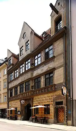 Le Weinstadl, une des plus anciennes maisons de Munich.