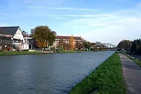 Le canal Dortmund-Ems à Münster.