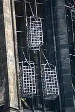 Les cages des meneurs de la révolte de Münster.