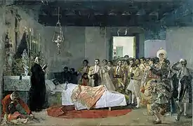 Muerte del maestro, 1884