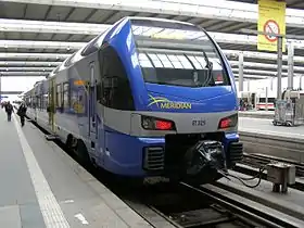 L'une des rames impliquées dans l’accident (une ET 325) dans la gare de Munich en 2015.