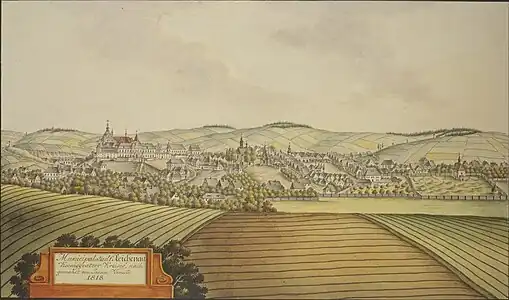 Rychnov nad Kněžnou en 1818, par Joann Venuto.