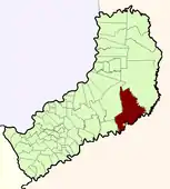 Localisation de El Sobierto dans la province de Misiones.