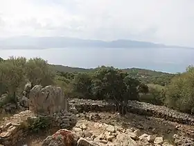 Mur d'enceinte du Castello de Cuntorba.