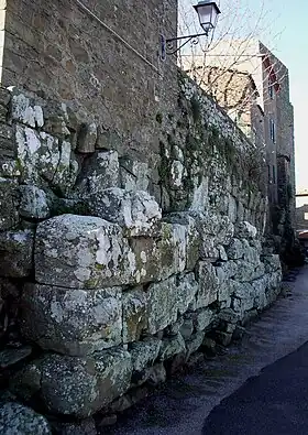 Partie des murs cyclopéens dell'Arce en haut du village actuel de Vetulonia.