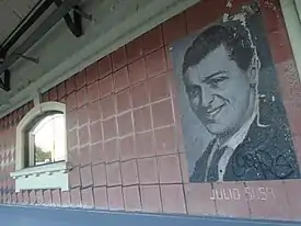 Fresque murale en hommage à Julio Sosa à Banfield (Argentina), où le chanteur vivait.