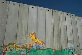 peinture du côté israélien