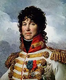 Portrait en couleur d'un maréchal du 1er Empire.