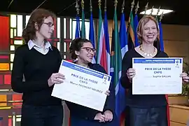 Muriel Froment-Meurice et Sophie Gaujal, prix de la thèse.