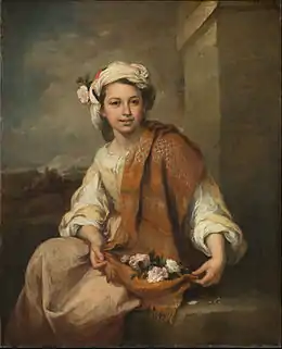 Murillo, La Jeune marchande de fleurs