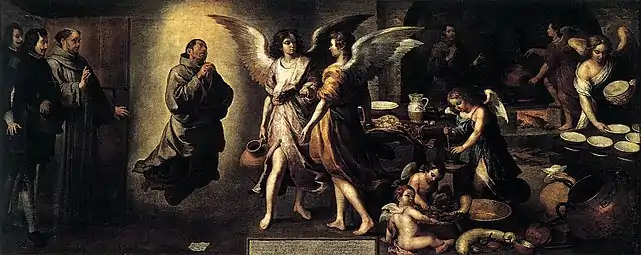 La Cuisine des anges (1646), Paris, musée du Louvre.