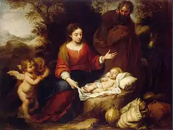 Le Repos pendant la fuite en Égypte (vers 1665), Saint-Pétersbourg, musée de l'Ermitage.