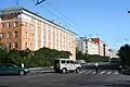 Centre-ville de Mourmansk, perspective Lénine