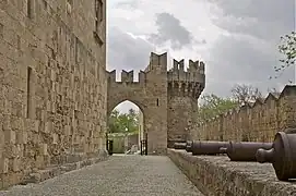 Canons au nord de la Porte Saint-Antoine.