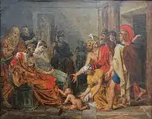 Le jeune Pyrrhus à la cour du Roi Glaucias, musée Baron-Martin.