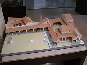 Domus du palais de justice de Vesontio (Besançon) (Musée d'archéologie de Besançon).