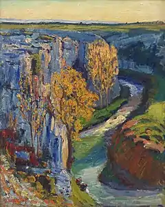 Rivière en automne (La Touloubre)