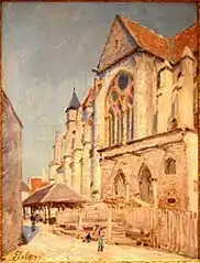 Alfred Sisley, L'Église de Moret.