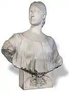 Buste de la marquise de Mari 1875 - marbre