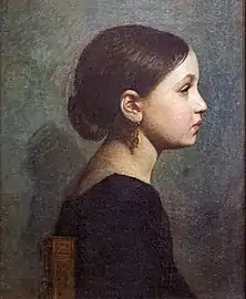 Portrait de jeune fille ou Après le bal.