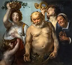 Silène et les quatre saisons - Jacob Jordaens