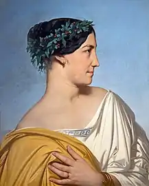 Tête de femme, Hippolyte Flandrin