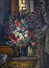 Vase de fleurs à la console, Eugène Delacroix