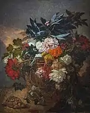 Vase de pivoines , Thomas Couture