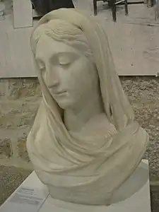 Tête de Vierge (vers 1850), musée des Beaux-Arts de Lons-le-Saunier.