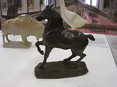 Le cheval percheron, sculpture d'Antoine-Louis Barye (1795-1875).