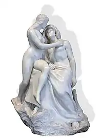 La Muse et le poète (entre 1905 et 1906), marbre