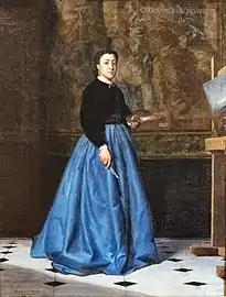 Louis Jacquesson de la Chevreuse, Portrait de ma sœur Amynthe (1865).