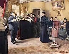 Georges Castex, La Leçon de chant (1893).