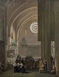 Joseph Roques, La Mission de 1819 dans la cathédrale Saint-Étienne (1819).