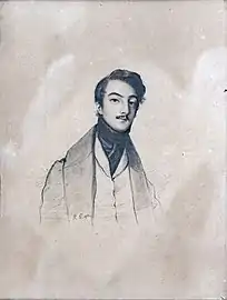 Romain Cazes, Portrait de Louis de Planet (1835).