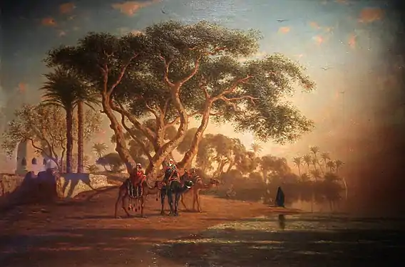 Oasis arabe (1853), Paris, musée du Quai Branly - Jacques-Chirac.