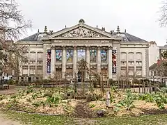 Muséum d'histoire naturelle de Nantes dans son édifice construit à cet effet, fin du XIXe siècle