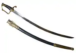 Sabre d'officier de la Marine française, modèle Prairial an XII.