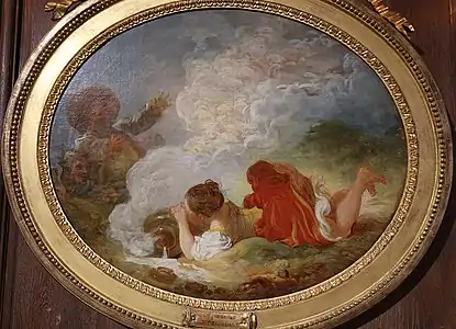 Jean-Honoré Fragonard, Perrette et le pot au lait.