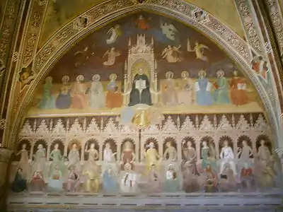 Fresques du  Cappellone degli Spagnoli.