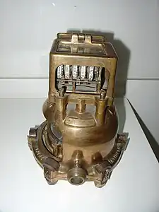 Compteur exposé au Musée de l'eau de Lisbonne