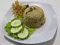 Nasi goreng aux champignons à Yogyakarta.