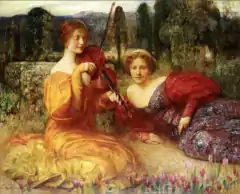 Musicienne du silence (1900).