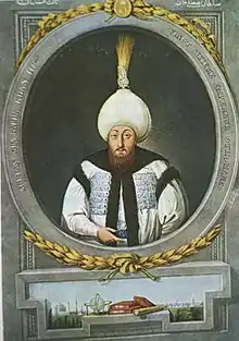 Moustapha III sultan de l'Empire ottoman de 1757 à 1774.
